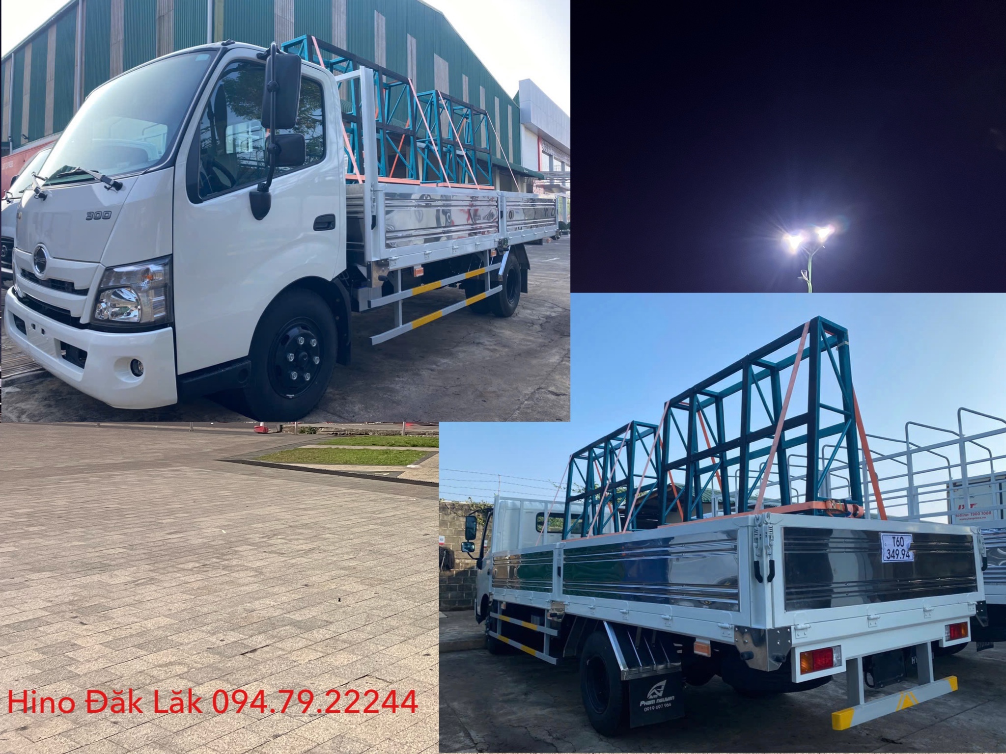 Hino 3,5t thùng chở kính tại Hino Đăk Lăk